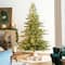 Glitzhome® 7.5ft Pre-Lit Green Full Fir Artificial Christmas Tree, Multicolor LED Lights